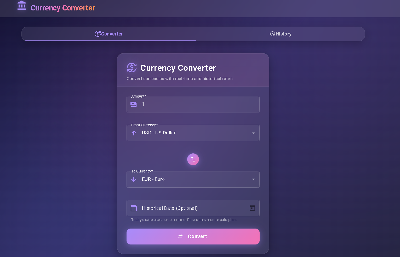 Currency Converter App