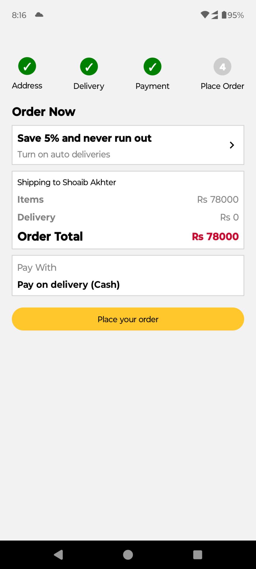 E-commerce Mobile App