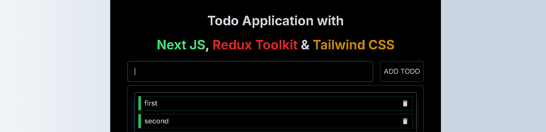Advanced Todo Application